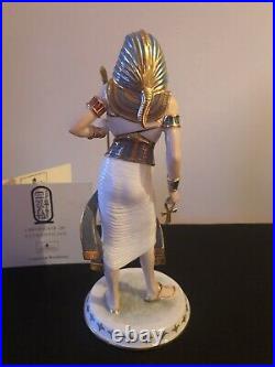 WEDGWOOD Fine Bone China TUTANKHAMUN Figurine With 22 Carat Gold Limited Edition