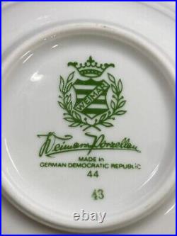 WEIMER Porzellan Gold KATHARINA Fine China Germany Dem Rep 91 Pcs For 12 + Tea