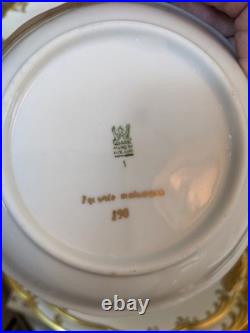 Walbrzych Wawel China Poland Gold Gilded Edge Complete Service For 10 Unboxed