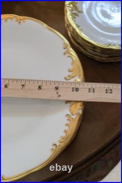 Walbrzych Wawel China Poland Gold Gilded Edge Complete Service For 10 Unboxed