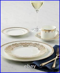 Waterford Lismore Lace Gold China Five Piece Place Setting NEW