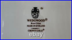 Wedgwood Bone China Crown Gold Rimmed Soup Bowl 9 No Crazing