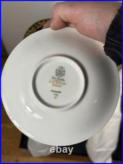 Weimar Porzellan GDR Cobalt & Gold Harmonie Set 21 Pieces West Germany 1970s