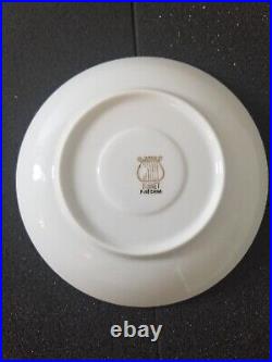 White Gold Trim Sonnet Dinnerware set FINE CHINA OF JAPAN s/6 porcelain china