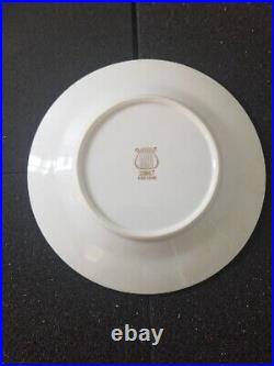 White Gold Trim Sonnet Dinnerware set FINE CHINA OF JAPAN s/6 porcelain china