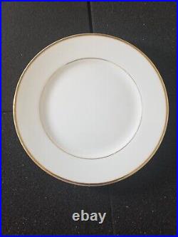 White Gold Trim Sonnet Dinnerware set FINE CHINA OF JAPAN s/6 porcelain china