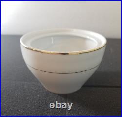 White Gold Trim Sonnet Dinnerware set FINE CHINA OF JAPAN s/6 porcelain china