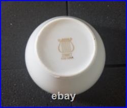 White Gold Trim Sonnet Dinnerware set FINE CHINA OF JAPAN s/6 porcelain china