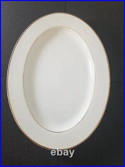 White Gold Trim Sonnet Dinnerware set FINE CHINA OF JAPAN s/6 porcelain china