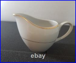White Gold Trim Sonnet Dinnerware set FINE CHINA OF JAPAN s/6 porcelain china