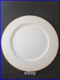 White Gold Trim Sonnet Dinnerware set FINE CHINA OF JAPAN s/6 porcelain china