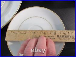 White Gold Trim Sonnet Dinnerware set FINE CHINA OF JAPAN s/8 porcelain china