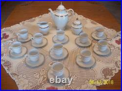 Winterling Bavaria Kirchenlamitz Porcelain China 25 Piece Tea Set Scroll Gold