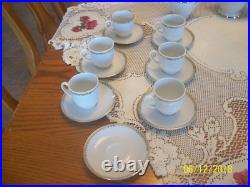 Winterling Bavaria Kirchenlamitz Porcelain China 25 Piece Tea Set Scroll Gold