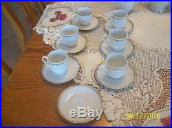 Winterling Bavaria Kirchenlamitz Porcelain China 26 Piece Tea Set Scroll Gold