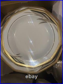 Winterling Marktleuthen Bavaira-7 1/2 Gold Trimmed Plates-Set Of 55 Pieces