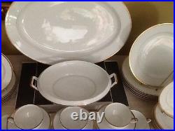 Wittlesbach Germany Porcelain White with Gold Trim Dinnerware China