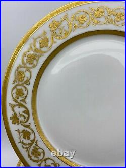 Wm Guerin Limoges GUE755 (12) Twelve dinner plates (Gold Encrusted)