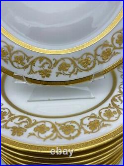 Wm Guerin Limoges GUE755 (12) Twelve dinner plates (Gold Encrusted)