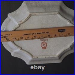 Wong Lee 1895 Tray/Platter Porcelain Red Gold Tone Floral Ornate 13 by 10
