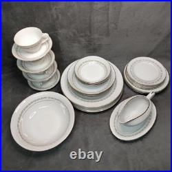 YAMAKA China 4Place Dinnerware Set Anniversary 1560 Japan 2pcGravy & Serving Bwl