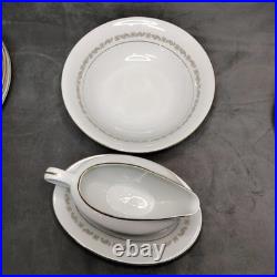 YAMAKA China 4Place Dinnerware Set Anniversary 1560 Japan 2pcGravy & Serving Bwl
