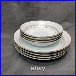 YAMAKA China 4Place Dinnerware Set Anniversary 1560 Japan 2pcGravy & Serving Bwl