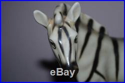 Zebra Figurine Vintage E & R Golden Crown Fine China/Porcelain